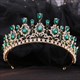 Baroque Drip Rhinestone Crystal Bridal Tiara