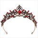 Leaf Birthday Tiara With Rhinestone Accents