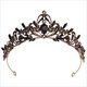 Leaf Birthday Tiara With Rhinestone Accents