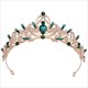 Leaf Birthday Tiara With Rhinestone Accents
