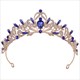 Leaf Birthday Tiara With Rhinestone Accents