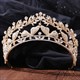 Baroque Leaf Rhinestone Princess Bridal Tiara