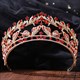 Baroque Leaf Rhinestone Princess Bridal Tiara