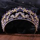 Baroque Leaf Rhinestone Princess Bridal Tiara