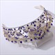 Baroque Leaf Rhinestone Princess Bridal Tiara