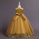 Vintage Lace Embellished Princess Flower Girl Dress With Flowers