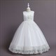 Vintage Lace Embellished Princess Flower Girl Dress With Flowers