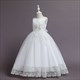 Vintage Lace Embellished Princess Flower Girl Dress With Flowers