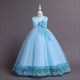 Vintage Lace Embellished Princess Flower Girl Dress With Flowers