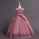 Vintage Lace Embellished Princess Flower Girl Dress With Flowers