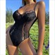 Sweetheart Spaghetti Strap Lace Bodysuit Leotard
