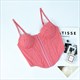 Spaghetti Strap Sweetheart Lace Embellished Bustier Top