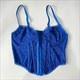 Spaghetti Strap Sweetheart Lace Embellished Bustier Top