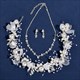 Handmade Pearl Headband Necklace Earring Set