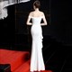 Off The Shoulder Split Front Prom Dress With Cascading Ruffles