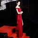 Off The Shoulder Split Front Prom Dress With Cascading Ruffles