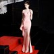 Off The Shoulder Split Front Prom Dress With Cascading Ruffles