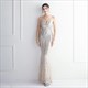 Sequin Spaghetti Strap Mermaid V-Neck Prom Dress