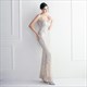Sequin Spaghetti Strap Mermaid V-Neck Prom Dress