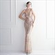Sequin Spaghetti Strap Mermaid V-Neck Prom Dress