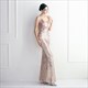 Sequin V-Neck Backless Long Prom Dress With Beading