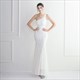 One Shoulder Sheath Sequin Prom Dress With Beading