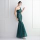 One Shoulder Sheath Sequin Prom Dress With Beading