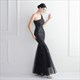 One Shoulder Sheath Sequin Prom Dress With Beading
