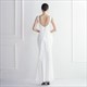 Mermaid Beaded Backless Prom Dress With Cascading Ruffles