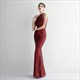 High Neck Sleeveless Keyhole Mermaid Sequin Prom Dresses