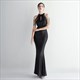 High Neck Sleeveless Keyhole Mermaid Sequin Prom Dresses
