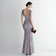 Deep V-Neck Sleeveless Sequin Split Front Prom Dress