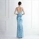 V-Neck Spaghetti Strap Sequin Backless Prom Dress