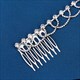 Rhinestone Accent Hair Comb For Birthday Girl