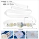 Rhinestone Wedding Sash Belt With Flower Embellished