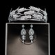 Prinzessin Brautdiadem mit Strassstein-Akzenten
