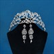 Prinzessin Brautdiadem mit Strassstein-Akzenten