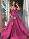 A-Line Spaghetti Strap Prom Dress With Corset Back