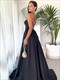 A-Line Spaghetti Strap Prom Dress With Corset Back