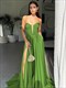 A-Line Spaghetti Strap Prom Dress With Corset Back