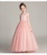 Lace Applique Sleeveless Tulle Birthday Princess Dress