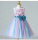 Rainbow Birthday Tutu Flower Girl Dress With Sequin Embellishments