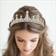 Alloy Birthday Girl Bridal Tiara With Rhinestone Accents