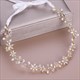 Kristall Perlen und Strass BrautHaarreif