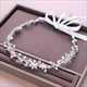 Kristall Perlen und Strass BrautHaarreif