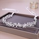Kristall Perlen und Strass BrautHaarreif