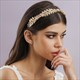 Handmade Leaf Bridal Headpieces With Rhinestone Accents