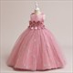 Sleeveless Lace Embellished Flower Girl Dresses