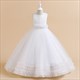Sleeveless Lace Bodice Tulle Flower Girl Dress