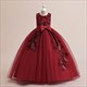 Lace Applique Tulle Flower Girl Dress With Bows
